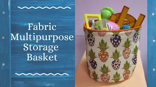 Fabric Multipurpose Storage Basket | Fabric Toy Storage Basket | Fabric Cloth Storage Basket