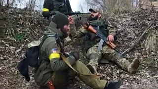 Georgian mercenaries fighting on the side of Ukraine.