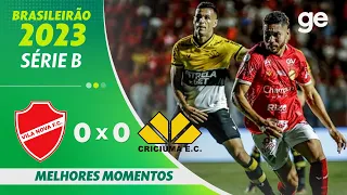 VILA NOVA 0 X 0 CRICIÚMA  | MELHORES MOMENTOS | 6ª RODADA BRASILEIRÃO SÉRIE B 2023 | ge.globo