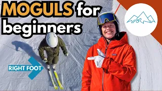 How to ski moguls for beginners | How to ski bumps for the first time | Beginner mogul lesson