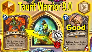 My NEW Taunt Warrior 9.0 Deck That's Surprisingly Good At Showdown in the Badlands | Hearthstone