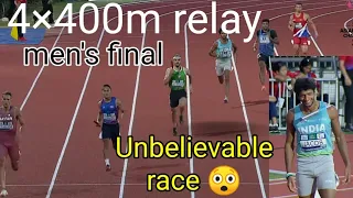 India won silver medal men's 4×400m relay final ! asian athletics championships 2023