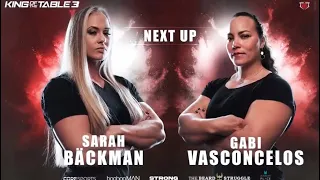 King of the table 3 LIVE Results: Sarah Backman vs Gabi Vasconcelos