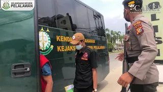 Pemindahan Tahanan Titipan Kejari Pelalawan di Polres dan Polsek ke Rutan kelas 1 pekanbaru