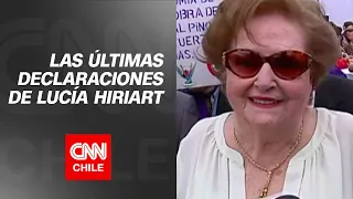 Las últimas declaraciones de Lucía Hiriart a la televisión nacional