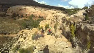 TripleG cleaning the entry to Horsethief Bench