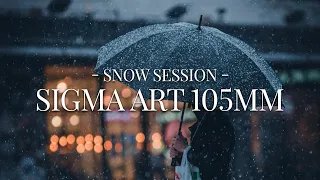 POV with Sigma Art 105mm f1.4 - Winter Edition in Stockholm City - #streetphotography #pov