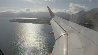 Landing at Palermo 1st October 2022 - easyJet from Luton, morning flight.