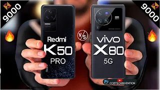 Redmi K50 Pro VS VIVO X80 | Camera | Body | AnTuTu | Benchmark | Display | Full Comparison.