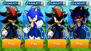 Sonic Dash - Sonic.EXE vs Shadow.EXE vs Shadow vs Sonic vs All Bosses Zazz Eggman - Gameplay