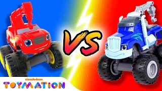 Construction Blaze vs. Crusher! #5 | Blaze and the Monster Machines Toys | Toymation