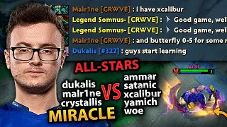 MIRACLE signature Anti-Mage dominates SATANIC and AMMAR in ALL-STARS match dota 2