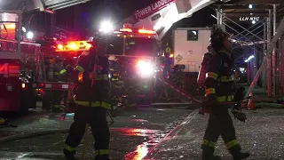 FDNY @ Commercial Fire / 122 West 27 Manhattan NYC 4K 12.15.21