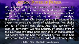 Atomic prayer by Dr Cindy Trimm