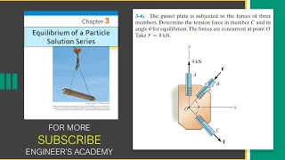 3-6 Statics Hibbeler 14th Edition (Chapter 3) | Engineers Academy