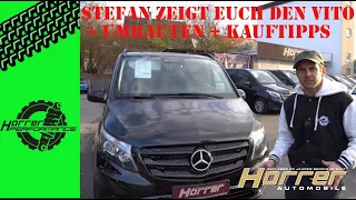 Stefan zeigt euch den Mercedes Vito + kleine Umbauten & Gebrauchtwagenkauf Tipps | HorrerTV #14