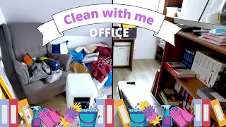 Clean with me Office/ Cleaning motivation / aufräumen Büro / deutsch / english subtitle