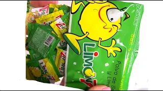 ASMR Opening Mexican candy LIMON 7 Salt Lemmon Powder