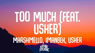 Marshmello, Imanbek, Usher - Too Much (feat. Usher) (Lyrics)