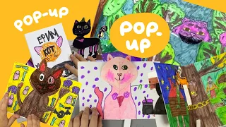 POP-UP книга про котиков. Энциклопедия котов.