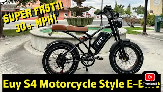 FASTEST CLASS 3 MOTORCYCLE STYLE E-BIKE! CHECK OUT THE EUY S4!