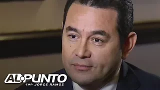 El presidente de Guatemala habla sobre las acusaciones de corrupción en contra de su hijo y hermano