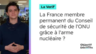 La France, membre permanent du Conseil de sécurité de l'ONU grâce à l'arme nucléaire ? | AFP