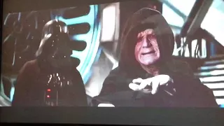 Darth Vader chooses Luke over the dark side scene from Return of the Jedi