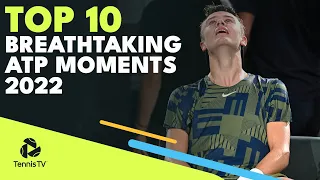 Top 10 BREATHTAKING Tennis Moments in 2022