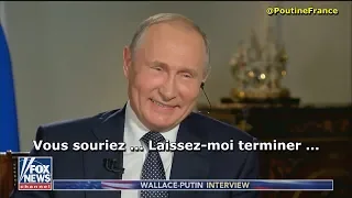 Poutine éclate de rire😅 alors qu'un journaliste lui tend l'inculpation de Russes (FoxNews, 16/07/18)