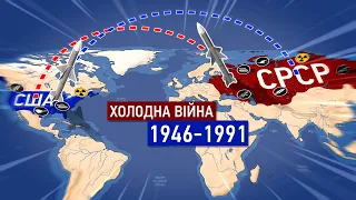 Холодна війна на карті - Протистояння США і СРСР