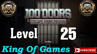 100 Doors Escape from Prison Level 25 | Walkthrough Let's play @King_of_Games110 #gaming