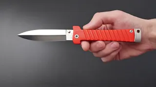 Making EDC folding knife "DAGGER" (ENG SUB)