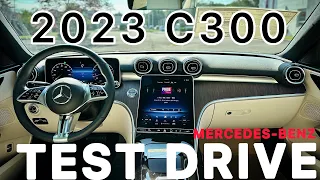 🚨REVIEW: POV TEST DRIVE - ALL NEW 2023 MERCEDES-BENZ C300 ‼️