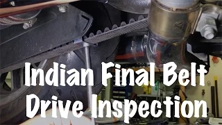 Indian Motorcycle Final or Secondary Belt Drive Inspection | Motorcycle Biker Podcast