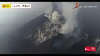 01/11/2021 Puntos de emisión zona superior Erupción La Palma IGME-CSIC