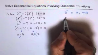 21 Solve Exponential Equations in Quadratic Form