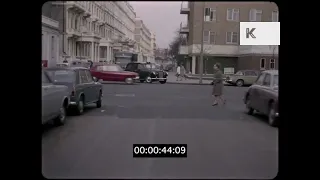 Driving in 1960s Gloucester Rd London 35mm