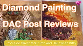 Diamond Art Club Post Reviews X 2! || Halloween Kitty & Professor Oliver McCrumb