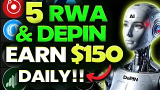 🔥With THESE 5 RWA & DePIN Crypto - Earn $1000 MONTHLY with ZERO Investment! Best Passive Income 2024