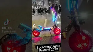 Electric Scooter Halo Knight T107MAX Bucharest Lights Festival 2023 Dualtron X Competitor