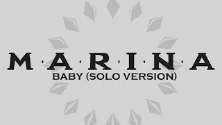 #MARINA - Baby | Solo Version (Backing Vocals/Hidden Vocals)