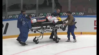 Brutal hit sent player to the hospital