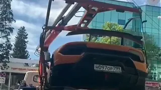 Сочи: Эвакуировали Lamborghini во время карантина