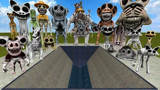 GIANT SHREDDER Destroy NEW UPDATE ZOONOMALY Monsters Family in Garry's Mod