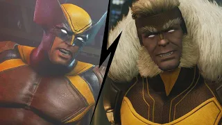Marvel Midnight Suns - Wolverine VS Sabretooth Battle