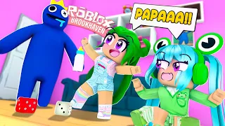 SOMOS ADOPTADAS POR BLUE DE RAINBOW FRIENDS EN BROOKHAVEN *ATERRADOR O LINDO?* ROBLOX karola20