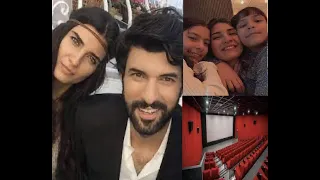 Engin Akyürek went to the movies with Tuba Büyüküstün and their daughters
