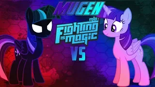 Mugen Fighting Is Magic Nightmare Sparkle VS Princess Twilight Sparkle