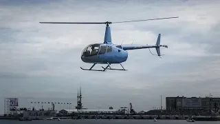 Robinson R66 Turbine Helicopter Landing & Takeoff